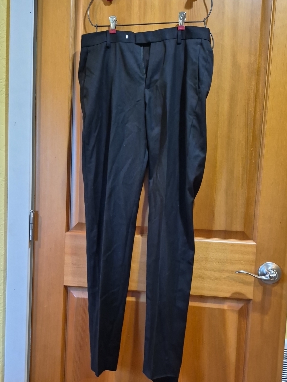 H&M Skinny Fit Suit Trousers / Pants in Black Mens Size 30R